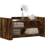 vidaXL Klubska mizica dimljeni hrast 100x50x50 cm inženirski les | Shoptok.si