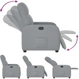  Naslonjač od tkanine svjetlosivi | shoptok.hr