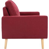 vidaXL Kavč dvosed vinsko rdeče blago | Shoptok.si