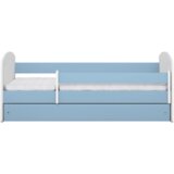 Classic Drveni dječji krevet 2 s ladicom - plavi - 160*80cm | shoptok.hr