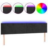  Posteljno vzglavje črno 160x5x78/88 cm žamet, (20936404) | Shoptok.si
