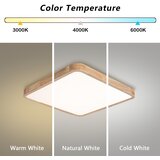 Brilagi LED prigušiva svetiljka WOODLINE SQUARE LED/80W/230V hrast 60x60 cm + daljinski upravljač | Eponuda.com