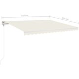  Tenda na automatsko uvlačenje 450 x 350 cm krem | shoptok.hr