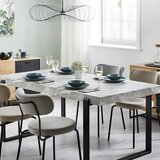 Bessagi Home jedilna miza mila, videz marmorja | Shoptok.si