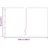  Barijera za korijenje Crna 0,7 x 15 m Polietilen | shoptok.hr