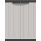 vidaXL Zunanja omara siva in črna 65x37x85 cm PP | Shoptok.si