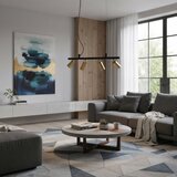 Ideal Lux led luster na sajli dynamite 4xGU10/7W/230V cri 90 crna/mesing | Eponuda.com