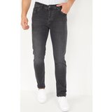 True Rise Kavbojke slim 126295810 Siva Cene