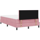 vidaXL krevet s podnicama i madracem ružičasti 120x200 cm baršun | shoptok.hr