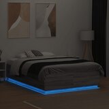  Okvir za krevet s LED svjetlima boja hrasta 120 x 190 cm drveni | Eponuda.ba