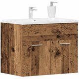 Ormarić za umivaonik u kupaonici, staro drvo, 60 x 38,5 x 46 cm, inženjerski drvo | shoptok.hr