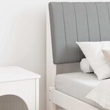  Tapecirani uzglavlje Svijetlo siva Čvrsto borovo drvo | shoptok.hr