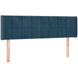 Uzglavlje s ušima tamnoplavo 147x16x78/88 cm baršunasto | shoptok.hr