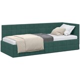  Kutni okvir kreveta Tamnozelena 80 cm x 200 cm Baršun | shoptok.hr