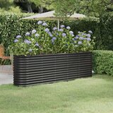  Povišena vrtna gredica od čelika 224 x 40 x 68 cm antracit | shoptok.hr