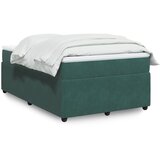 Maison Chic Box spring postelja - Vzmetna postelja z vzmetnico temno zelena 120x200 cm žamet SL24006, (21890838) | Shoptok.si