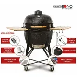 Roštilj na drveni ugljen Kamado Grande Limited (Promjer površine roštilja: 56 cm, Crna)