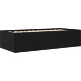  Okvir kreveta s pohranom s ladicama Crni hrast 80 x 200 cm | shoptok.hr