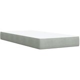 Box spring krevet s madracem svjetlosivi 90x190 cm baršunasti | shoptok.hr
