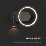  LED zidno svetlo LED/14W/230V 3000K crno | Eponuda.com