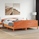 Furnova Posteljni okvir brez vzmetnice vošč. rjav 180x200 cm borovina, (21939976) Cene