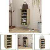 The Living Store Omarica za čevlje sonoma hrast 31,5x35x70 cm iverna plošča - Omara Za Čevlje, (21744541) | Shoptok.si