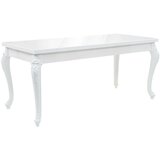 vidaXL Jedilna miza 179x89x81 cm visok sijaj bele barve | Shoptok.si