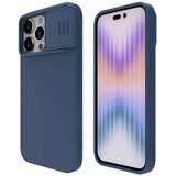 Nillkin CamShield Silky MagSafe silikonski ovitek za iPhone 15 Pro Max - Midnight Blue | Shoptok.si