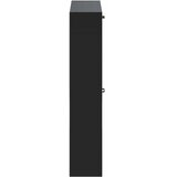  Ormar za cipele na zidu HOORN 71 x 17 x 86 cm Konstruirano drvo - Crna | shoptok.hr