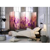 Artgeist PARAVAN 225/172/3 cm vijolična, svetlo zelena, biserna | Shoptok.si