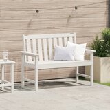 vidaXL vrtna klupa bijela 120 cm HDPE | shoptok.hr