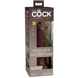 King Cock Elite 7 - realističan dildo (18 cm) - smeđi