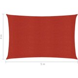  Jedro za zaštitu od sunca 160 g/m² crveno 4 x 5 m HDPE | shoptok.hr