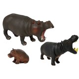  Zestaw Figurek Zwierzęta Safari Hipopotamy Goryle | shoptok.hr