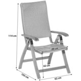 Gardenson VRTNA GARNITURA CAPRI naravne barve | Shoptok.si