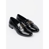 Sergio Leone Lacquered loafers with a decorative buckle by | Shoptok.si
