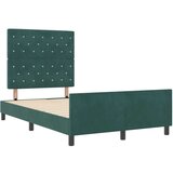 vidaXL Posteljni okvir temno zelene barve 120x190 cm iz žameta, (22049240) | Shoptok.si