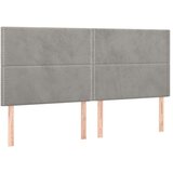  Box spring postelja z vzmetnico svetlo siva 200x200 cm žamet, (20724436) | Shoptok.si