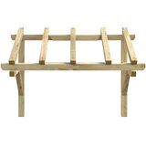 Nadstrešnica za vrata 150 x 100 x 100 cm od masivne borovine | shoptok.hr