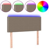 Maison Chic led posteljno vzglavje - vzglavna omarica - nočna omarica taupe 90x5x78/88 cm blago, (21706134) Cene