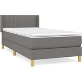  s oprugama i madracem tamnosivi 100 x 200 cm od tkanine | shoptok.hr