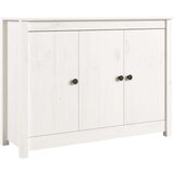  Komoda bela 100x35x74 cm trdna borovina, (20654090) | Shoptok.si