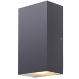 Globo Vanjska zidna LED svjetiljka Evalia (11 W, 5,5 x 9 x 16 cm, Sive boje, IP44, Broj žarulja: 1 Kom.)