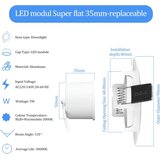 KYOTECH 6x LED vgradna RGB+3000K svetilka 5W 68–80mm | Shoptok.si