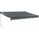 Tenda na uvlačenje antracit 3,5 x 2,5 m od tkanine i aluminija | Eponuda.com