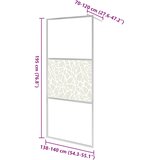 Pregrada za tuširanje od stakla ESG s uzorkom kamena 140x195 cm | shoptok.hr