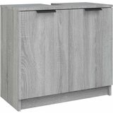 Furnova Kopalniška omarica siva sonoma 64,5x33,5x59 cm konstruiran les, (21947441) | Shoptok.si
