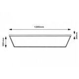  led panel 48W, promenljiva boja svetla, 300x1200 | Eponuda.com