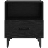 vidaXL Nočna omarica s predalom 2 pcs Črni hrast 40 x 35 x 47.5 cm | Shoptok.si