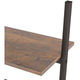 vidaXL Naslanjajuća polica s 4 razine tamnosmeđa-crna 64x34x150,5 cm | shoptok.hr